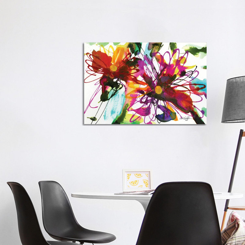 Floral Dance XVIII by Kathy Morton Stanion - Wrapped Canvas Painting, 101.6 cm H x 66.04 cm W x 1.91 cm D