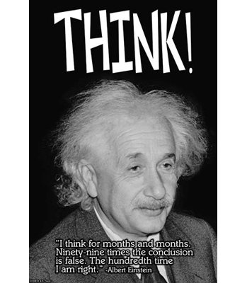 « think »-impression d’art graphique