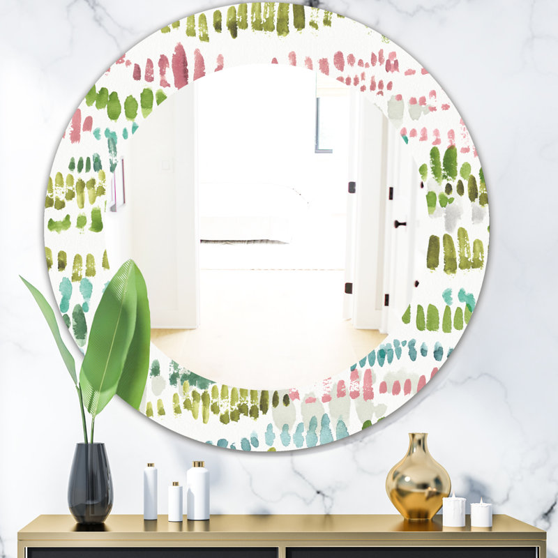 Miroir mural Mixed Geometric II, H 31,5 po x l po