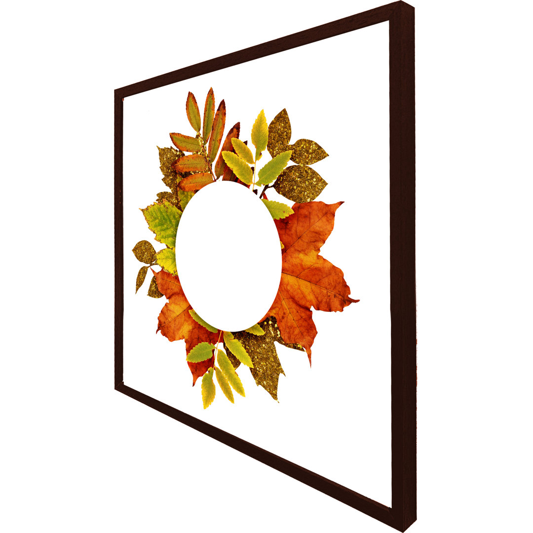 Meservey Circled Autumn Leaves - Single Picture Frame Art Prints