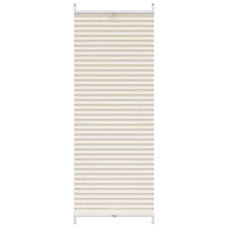 Room Darkening Pleated Blind, 40cm W x 125cm L, Cream