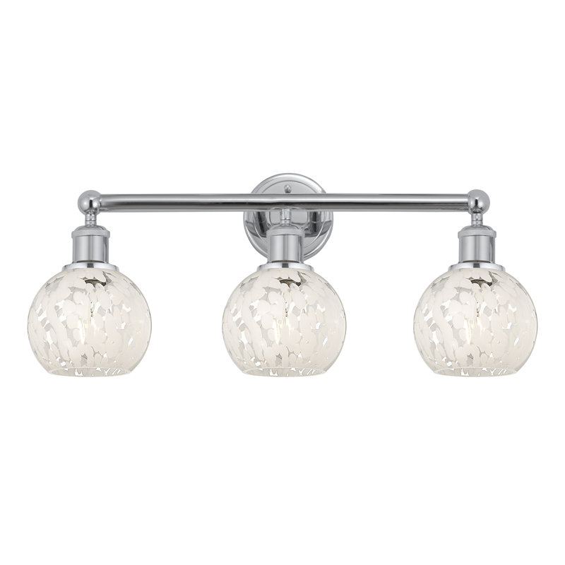 Éclairage de salle de bain à intensité variable à 3 lumières Berdene, Chrome poli