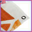Tapisserie murale orange à formes triangulaires - Décoration murale géométrique-712354840