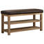Banc de rangement rembourré pour chaussures en similicuir Hahnville-540808377-563548476