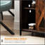 Buffet industriel avec portes de grange coulissantes et tablettes réglables, brun rustique industriel