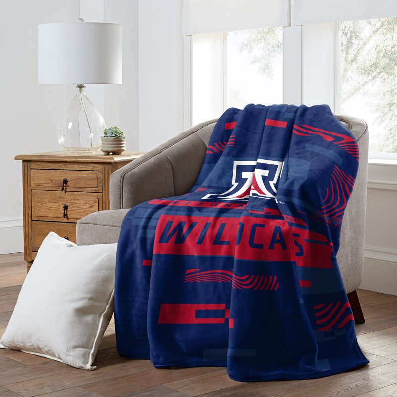 Throw Blanket, Blue/Red, Wildcats