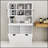 Two-Compartment Tilt-Out Dirty Laundry Basket Tall Bathroom Cabinet, Perfect for Organized Storage and Modern Aesthetics.