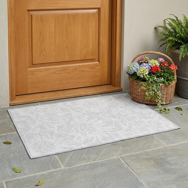 Tapis extérieur lavable antidérapant 2 pi x 3 pi ivoire