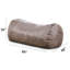 Fauteuil à billes cylindrique en suède Marlin-1387112920-1387112921