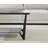 43.3" 4 Legs Glass Base Rectangle Coffee Table With Storage And Metal Legs