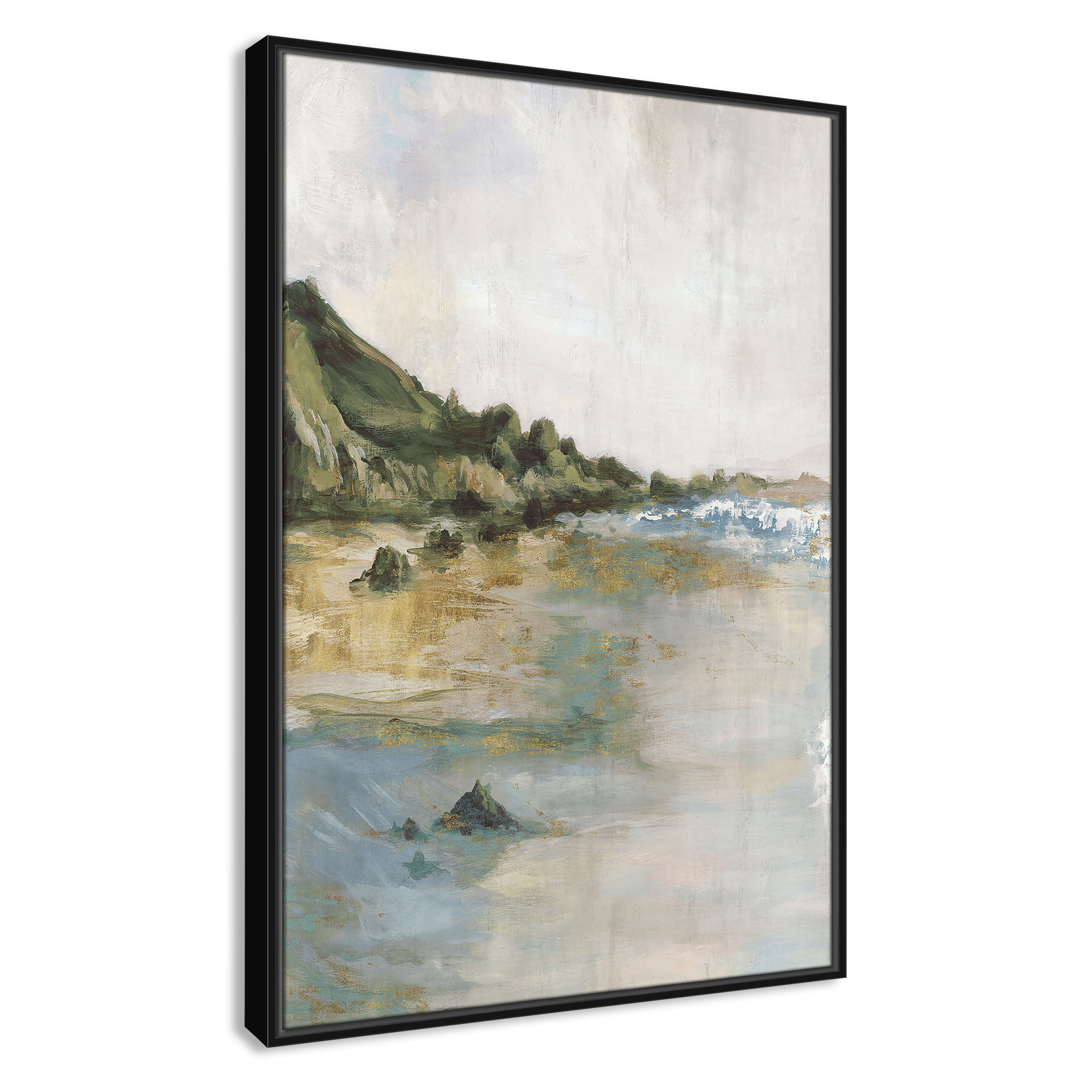 Cordoba "Tide's Edge" Print, 37.5" H x 25.5" W, Black