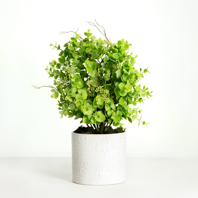 17'' Artificial Eucalyptus Plant In Pot
