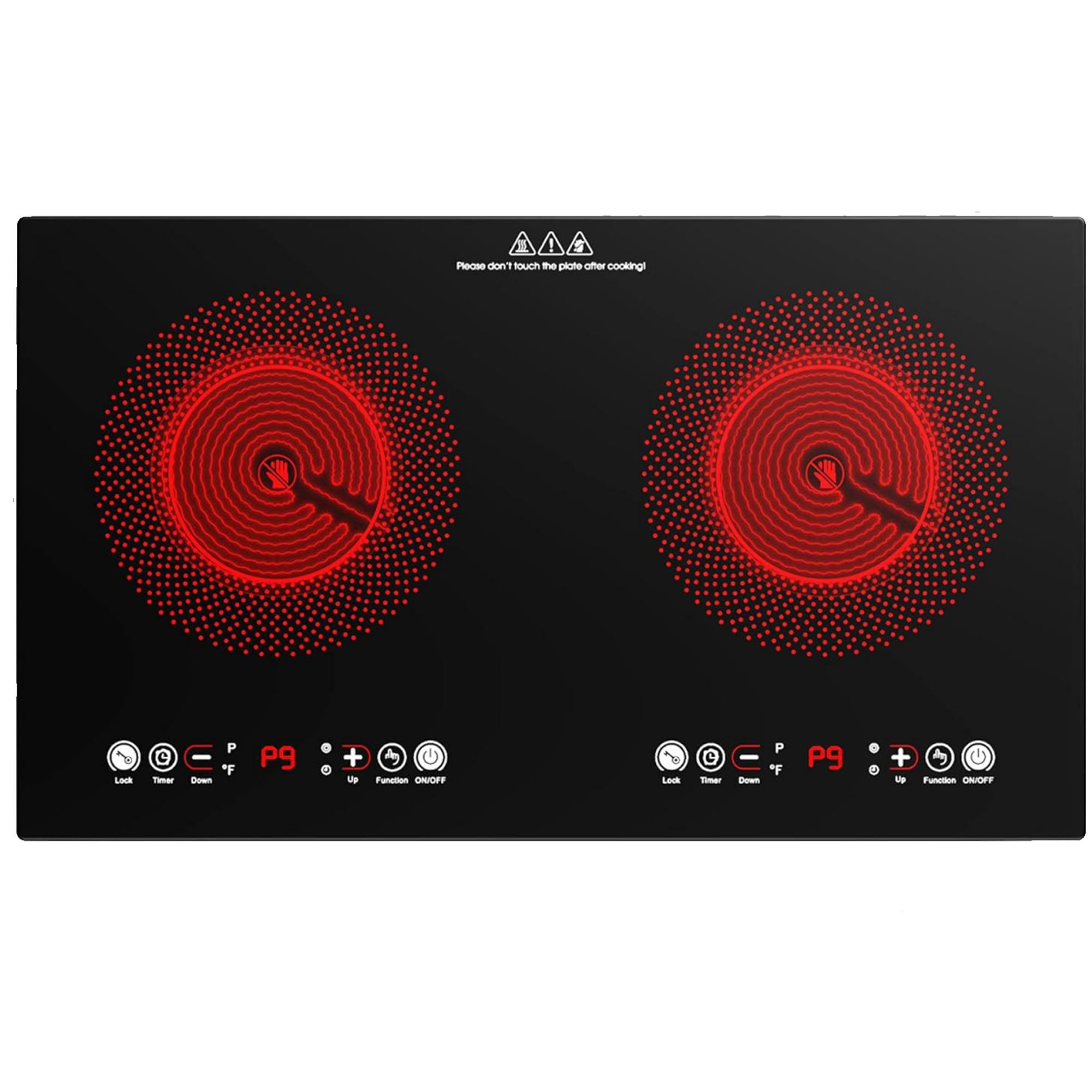 23.6 Electric Cooktop with 2 Burners