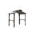 8'X5' Grill Gazebo - Steel, Double Roof, Side Shelf Option Brown 8X5ft For Bbq And Leisure. Galvanized Steel Shelves, Ceiling Hook Patio Deck Yard