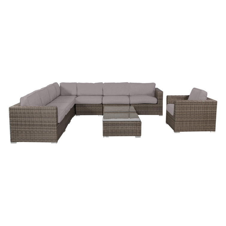 Eagan Fully Assembled 7 Person Seating Group with Cushions