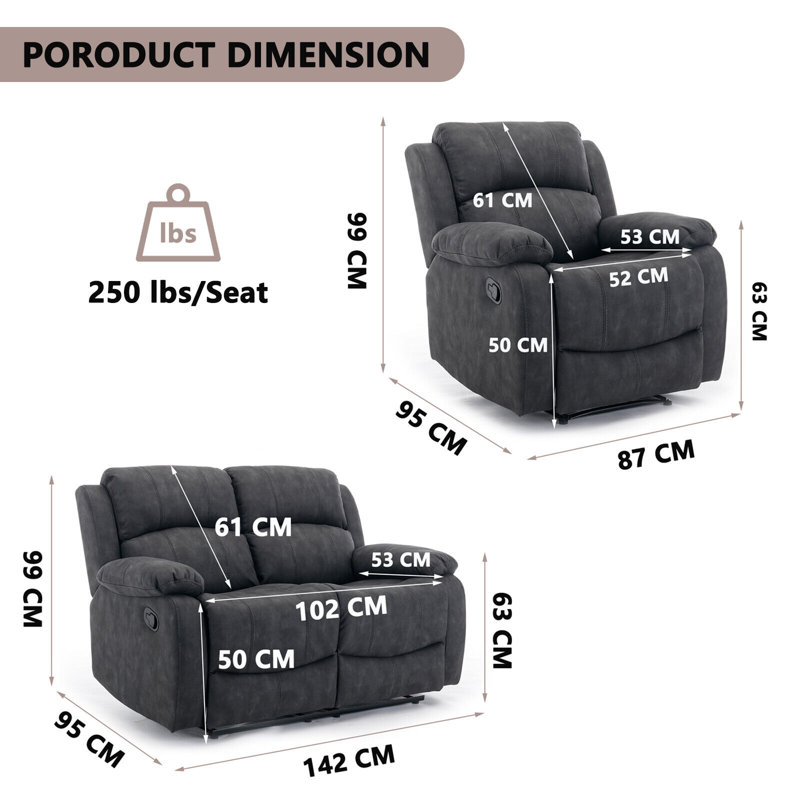 Mecos 2 - Piece Living Room Set