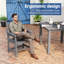  Chaises de salle à manger d'extérieur résistantes à la rouille et à l'épreuve des intempéries, faciles à nettoyer pour terrasse, jardin et terrasse-999990331