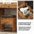 43" W 7-Drawer Makeup Vanity Set with LED Lighted Mirror and Power Outlet-1671923502