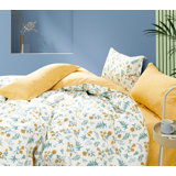 Cotton Twill Floral Comforter Set