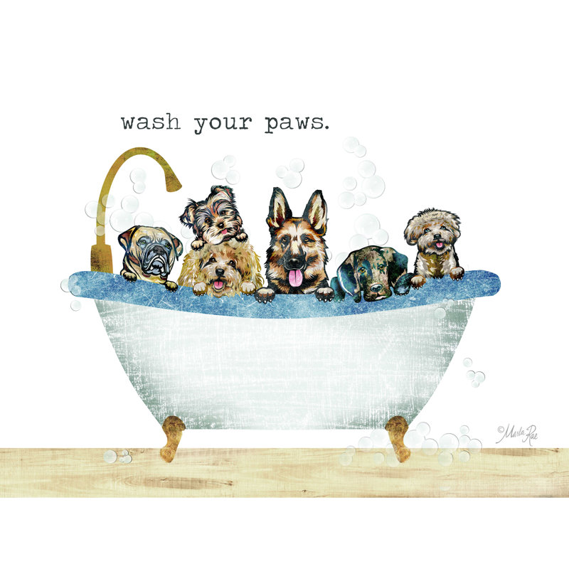 " Wash Your Paws ", 30" H x 40" W  