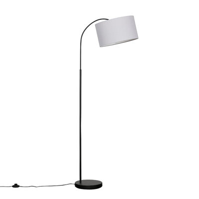 Domani 143cm Gloss Arched Floor Lamp