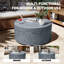 Table basse d'extérieur en oxyde de magnésium 28 po-658287478