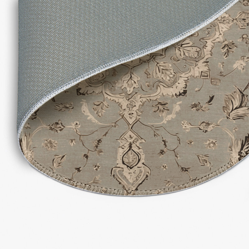 Tapis gris d'intérieur et d'extérieur Tabriz, Rectangulaire 8 pi x 10 pi