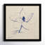 Modern Vintage Floral II Indigo By Everlean Wood Framed Wall Art Print-91291458-91291463