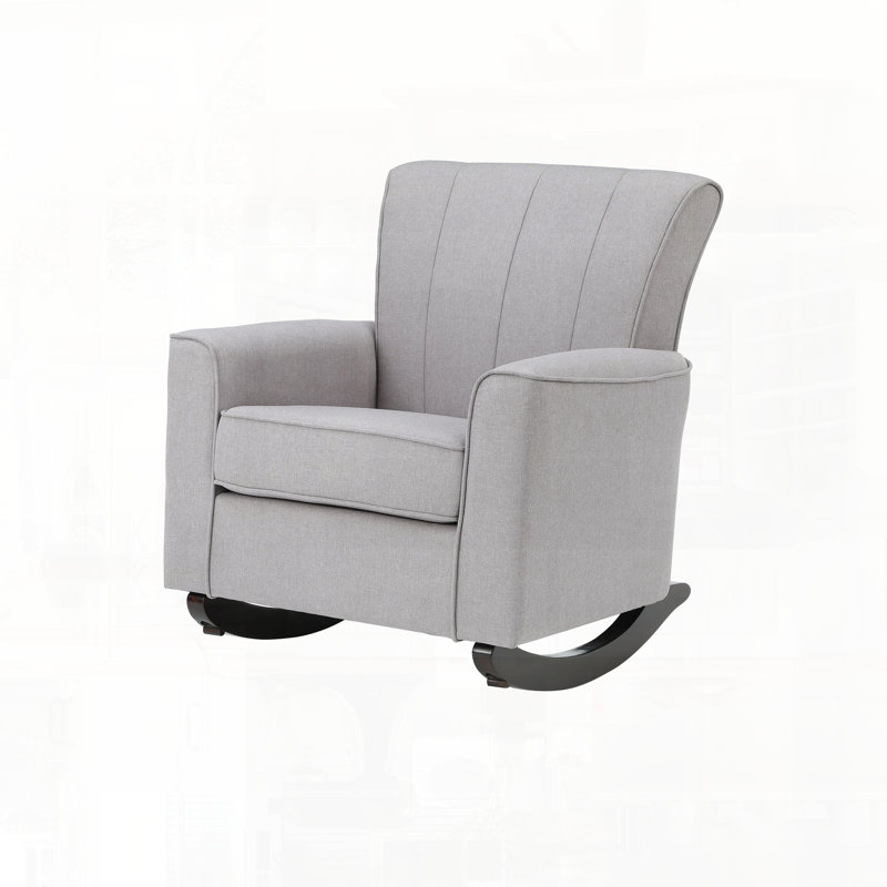 Chaise berçante en lin