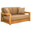 Montford Teak Loveseat with Cushions