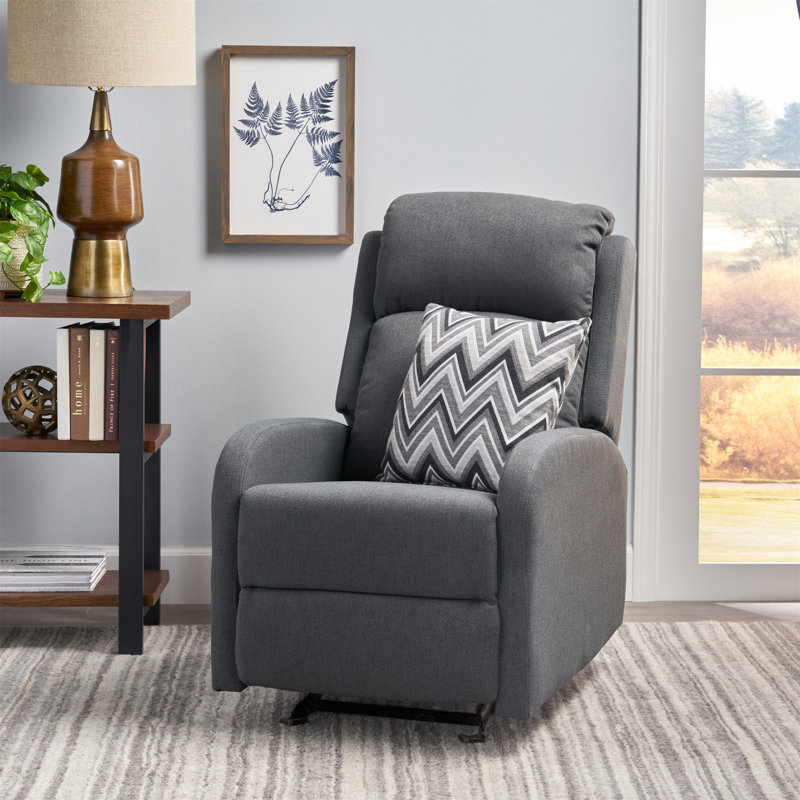 Fauteuil inclinable manuel berçant standard de 25 po de largeur, Gris foncé