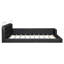 Grand lit plateforme tapissier avec 2 lampes de lecture-1155566309
