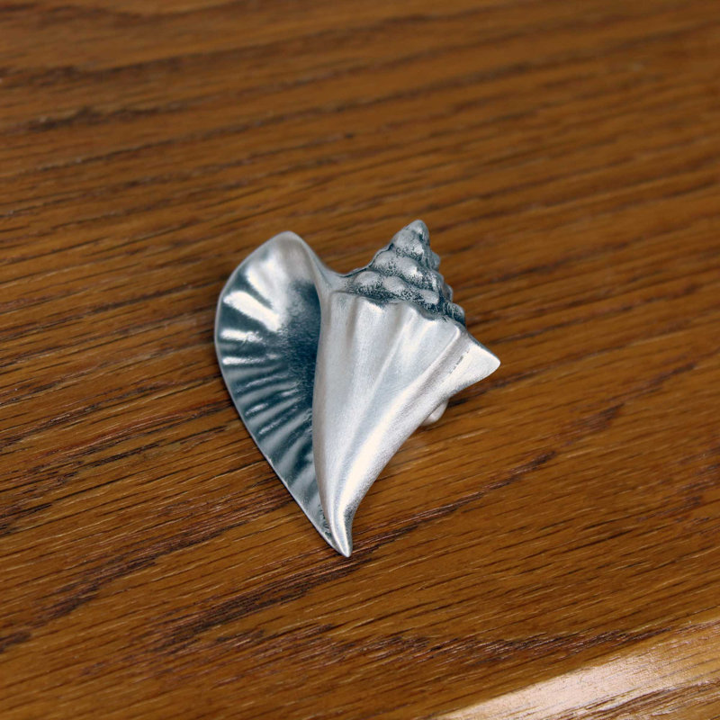 Poignée coquille 2 ", Nickel brossé