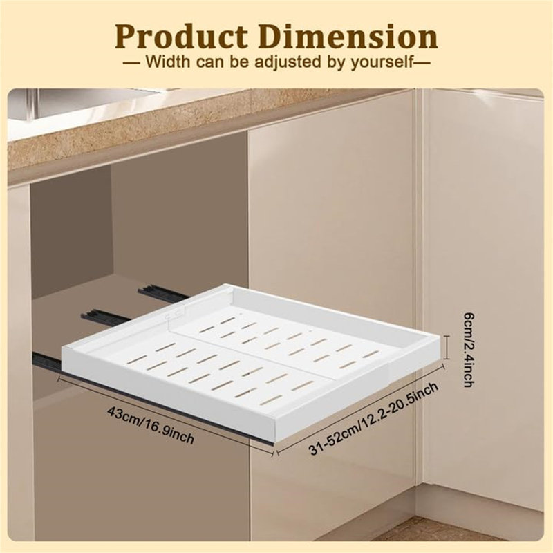 Warburton Adjustable Pull Out Drawer