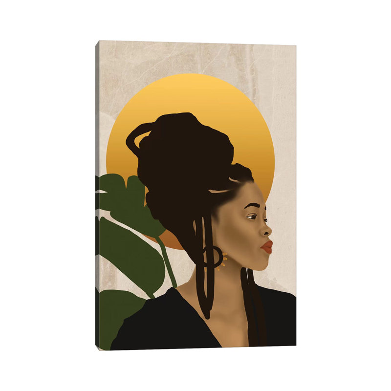 «Orange Sun» par Sarah Dahir, impression sur toile tendue, H 12 po x l 8 po x P 0,75 po