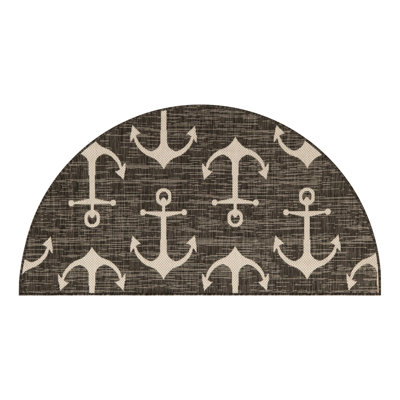 Tapis gris anthracite intérieur / extérieur Glidden