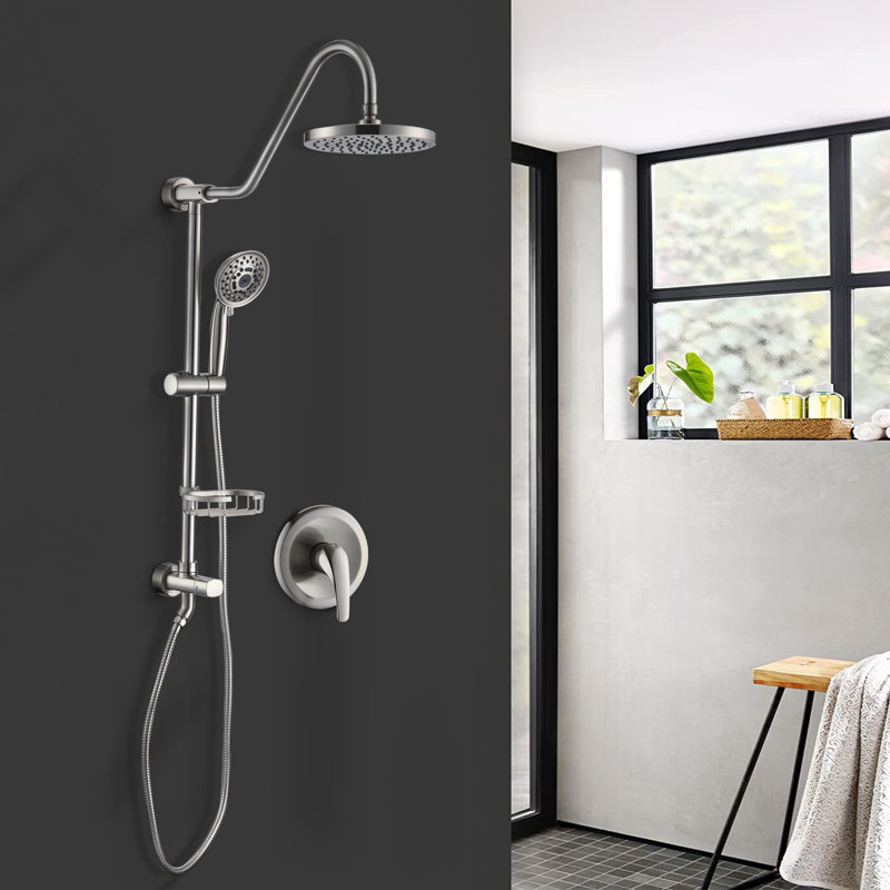 All-In-One Kit with Rough in-Valve, Brushed Nickel