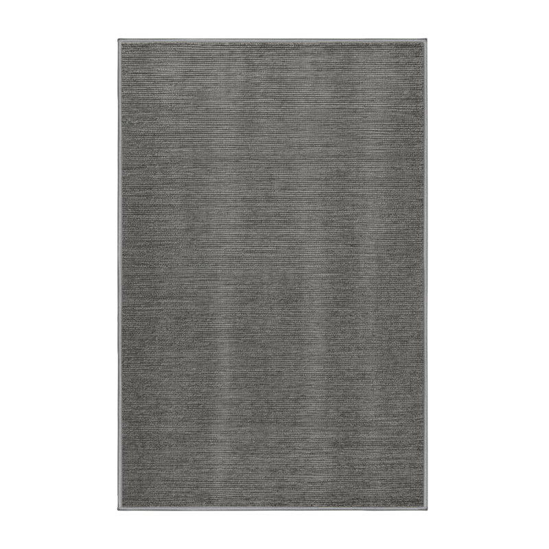 Machine Washable Solid Brown Area Rug, Runner 2' x 5'