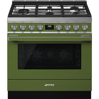 SMEG Cuisinière à gaz autoportante 36 po 4,5 pi cu Portofino