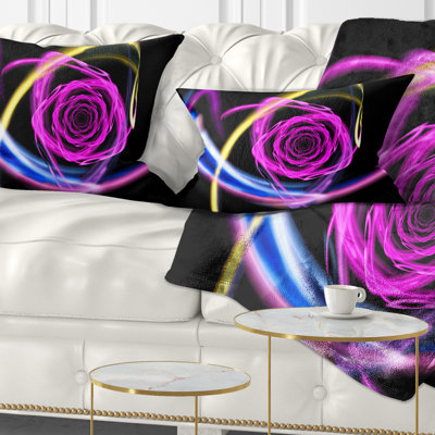 Coussin lombaire rose brillant