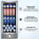 15 Inch Built-in/Freestanding Beverage Refrigerator Cooler 130 Can Beer Cooler Mini Beer Drink Fridge with Glass Door and Lock Under Counter Classic Series