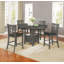 Ensemble de salle à manger 5 pièces Lessa, 4 chaises rembourrées, rallonge-121779674-121779673