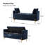Louvenia 127cm Upholstered Flip Top Bench With Subdivided Storage and Toss Pillows-1919421956