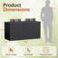 GUNJI 100 Gallons Water Resistant Resin Lockable Deck Box-94425990