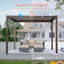 Pergola en métal avec persienne-104713194