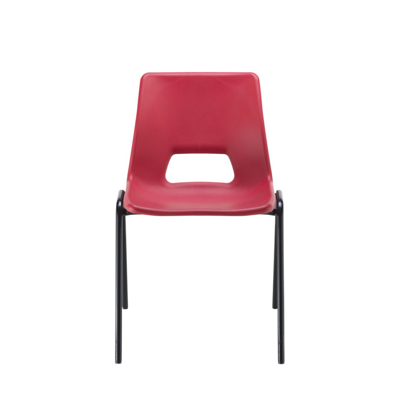 Canalou Armless Stacking Chair, Red