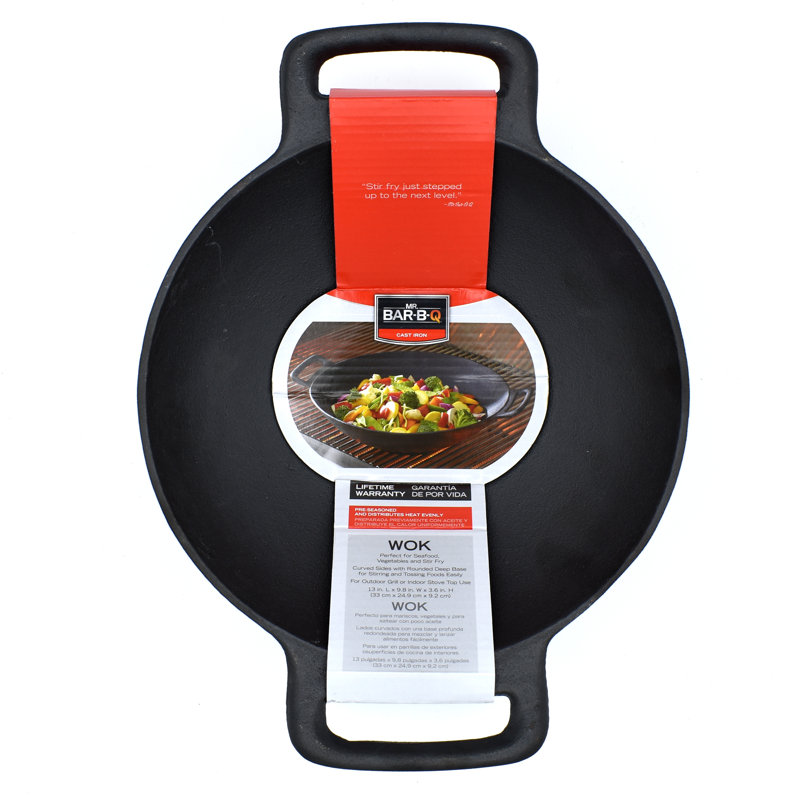 Wok en fonte 10 po mr. bar-b-q