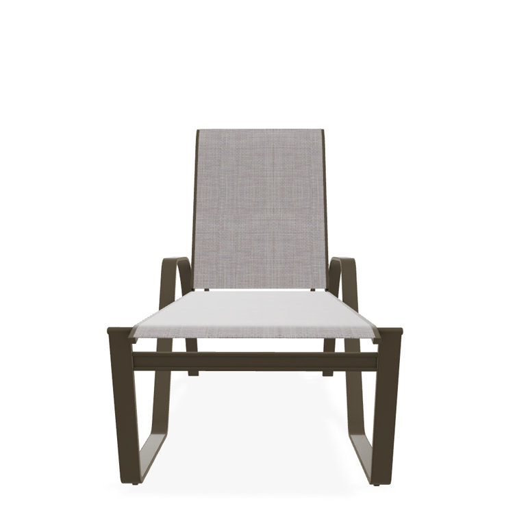 Holna Outdoor Rust-Resistant Metal Chaise Lounge