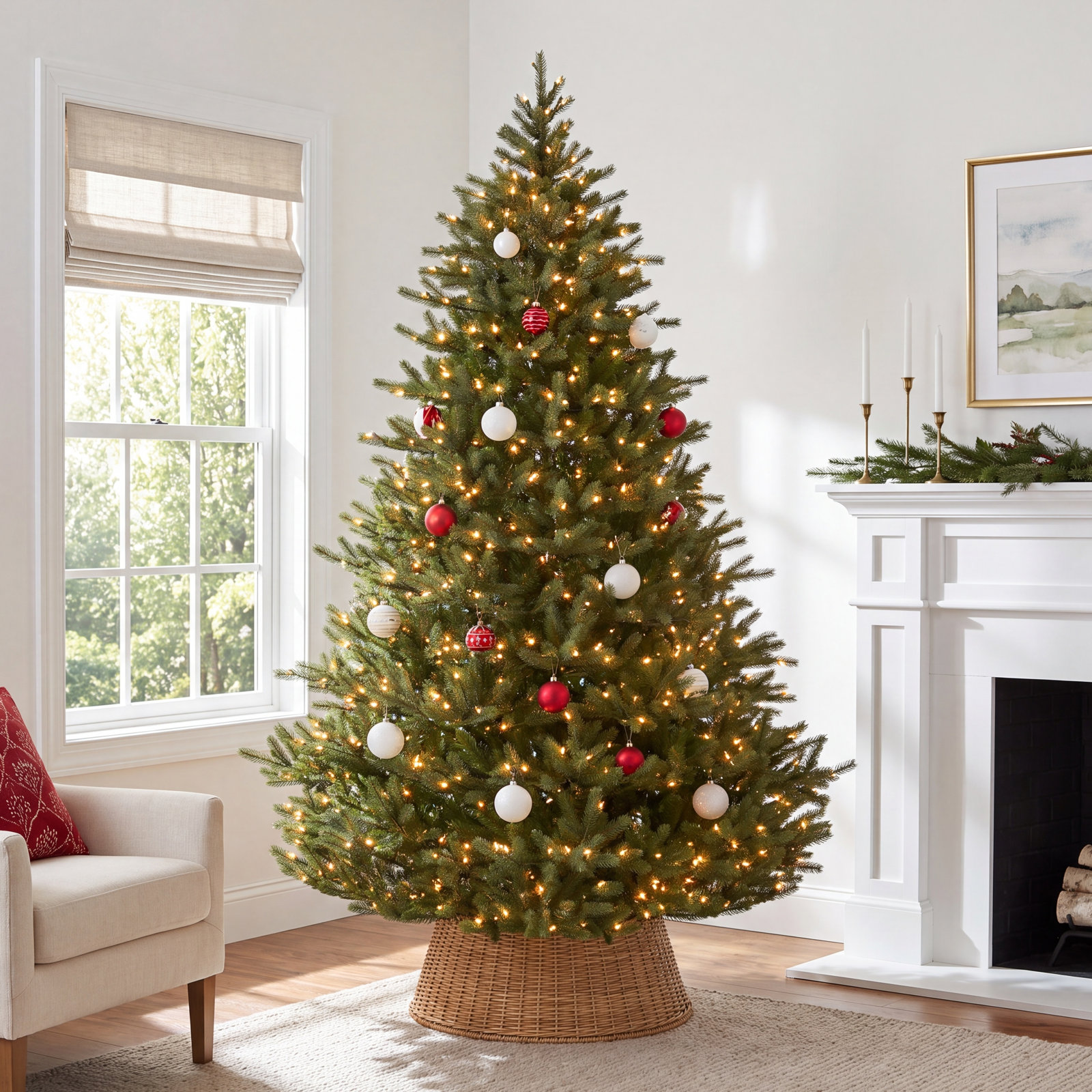6.5' Pre-Lit Fir Tree