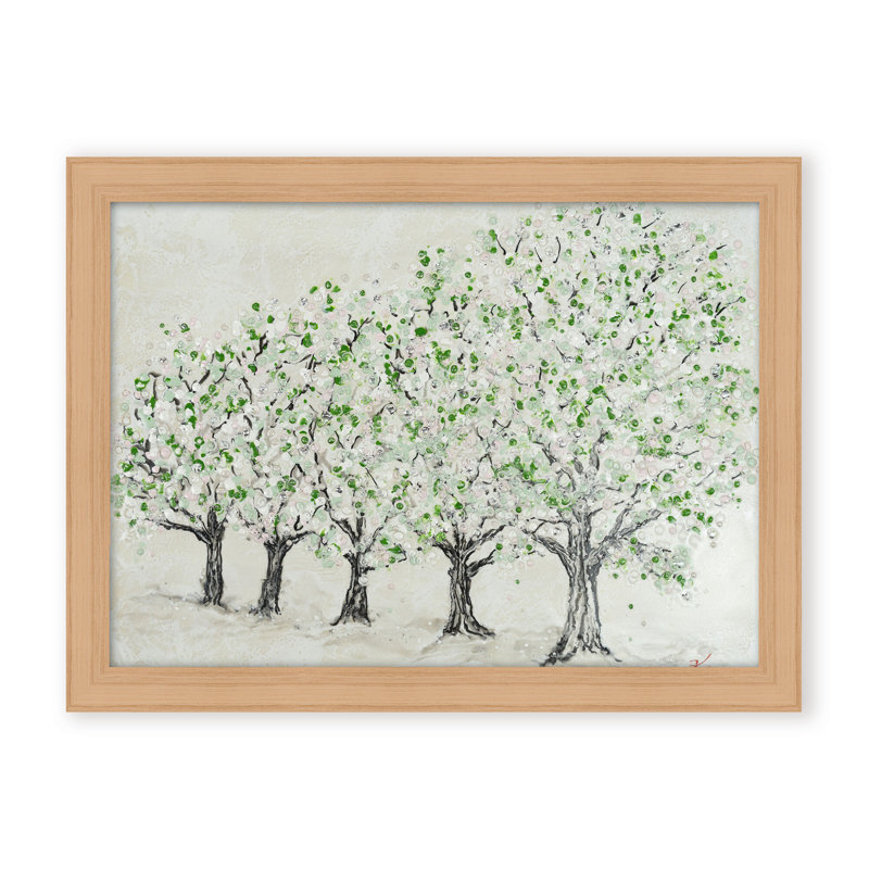 Nature Inspired "Springtime Serenity" Canvas Wall Art By , 16" H x 24" W, Framed Print, Brown